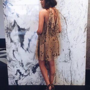 Kimchi Blue Floral Open Back Dress